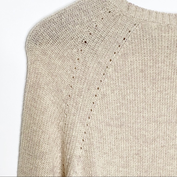 Anthropologie Moth Tan Tunic Side Slit Sweater XS, EUC. - Picture 9 of 14